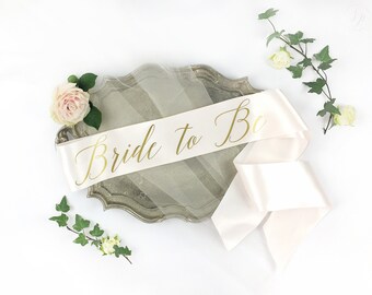 Bride-To-Be Sash - Bachelorette Sash - Bridal Shower Bachelorette Party Accessory - Satin Bride Sash - Bride Gift - Bride Sash