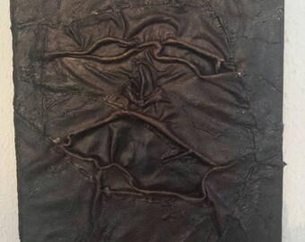 Necronomicon picture made of genuine leather