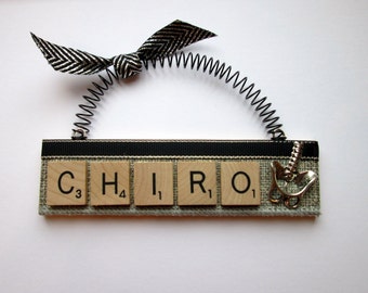 Chiropractor Scrabble Tile Ornament