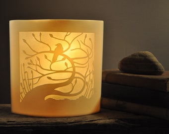 Porcelain Table Lamp 'Tregony Tree Ellipse'
