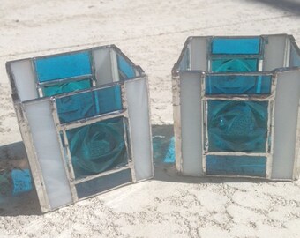 Stained Glass Candle Holder