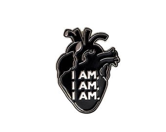 I am I am I am - Sylvia Plath inspired enamel pin