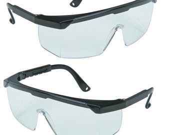 1 Brand New Safety Glasses Clear Lenses Eye Wear Protection Automotive Home Improvements Hobby & Craft