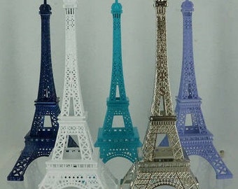 6" Eiffel Tower centerpiece for wedding, events, quinceanera, Paris theme events.