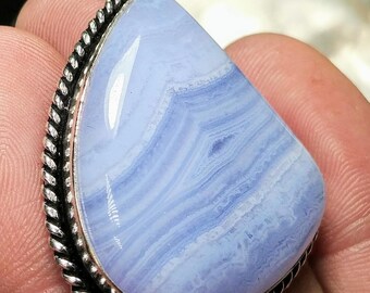 Blue Lace Agate Pendant