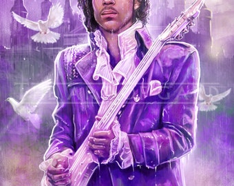 Prince Tribute "Purple Reign" (11X17 print)
