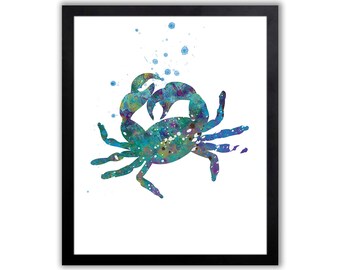 Crab poster | Etsy