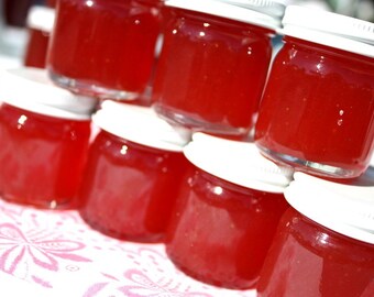 Wedding Jam Favors, 100 Little Bit of Heaven 1.5oz jars of strawberry pineapple jam wedding or party favors, homemade jam party favors