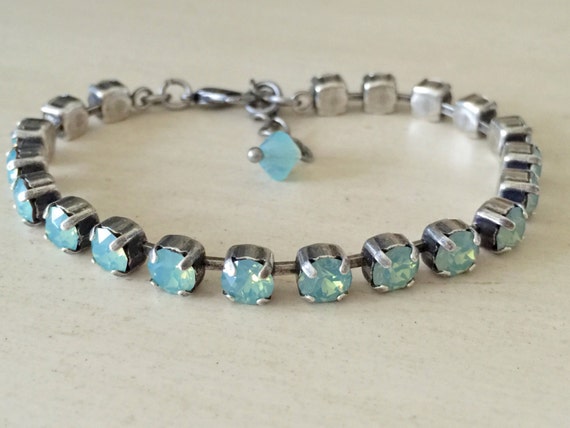 Stackables Crystal Pacific Opal Bracelet, in Antique Silver