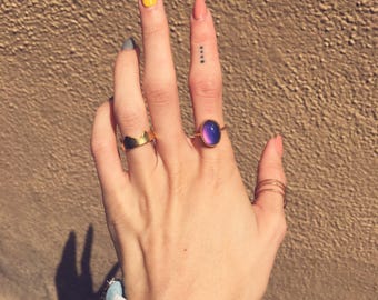 Oval Mood Ring | sterling silver or 18k gold
