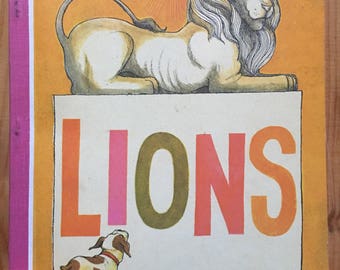 Lions, 1974 Houghton Mifflin Textbook illustrated by Trina Schart Hyman