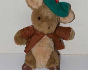 Vintage Benjamin Bunny Beatrix Potter Eden Toy Stuffed Animal Plush Tag Peter Rabbit