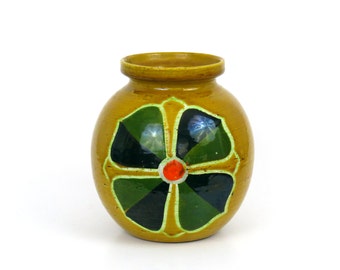 Yellow Bitossi Flower Vase