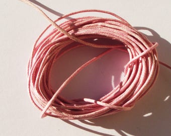 Light pink 1 mm thick cotton cord.
