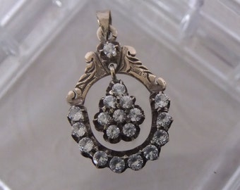Vintage Victorian Paste Stone Pendant