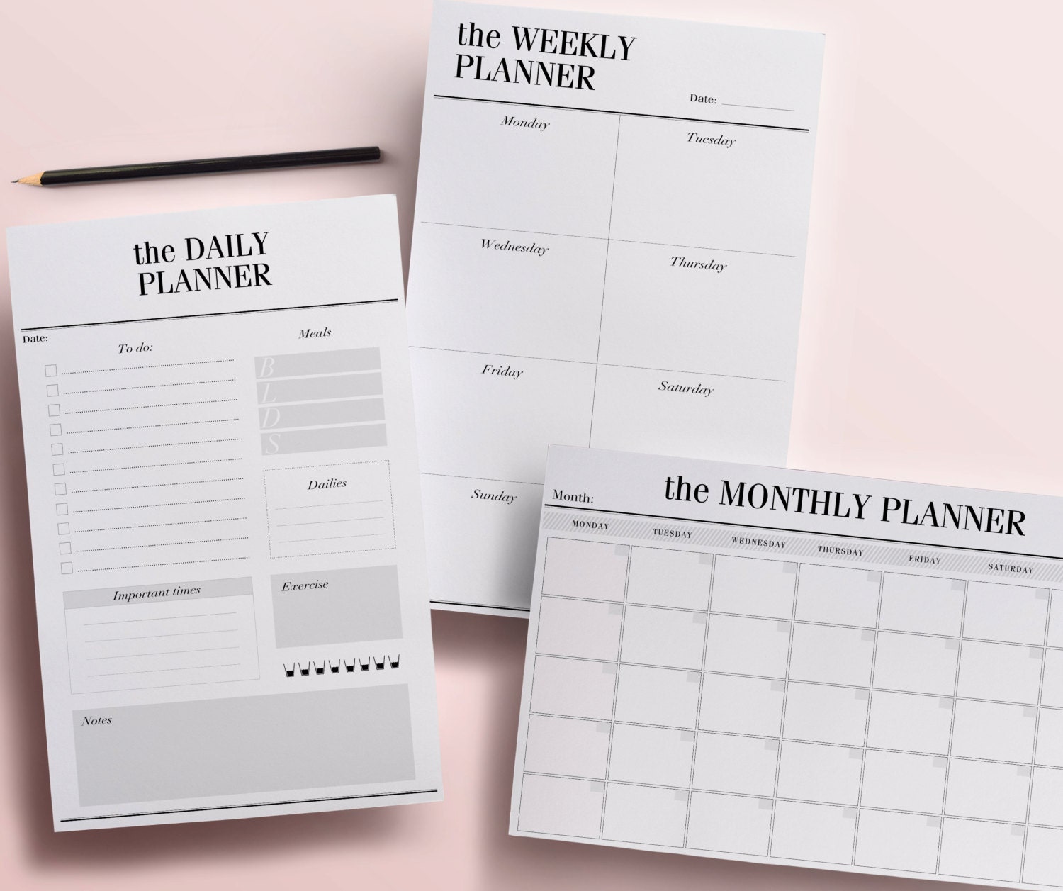 daily weekly planners