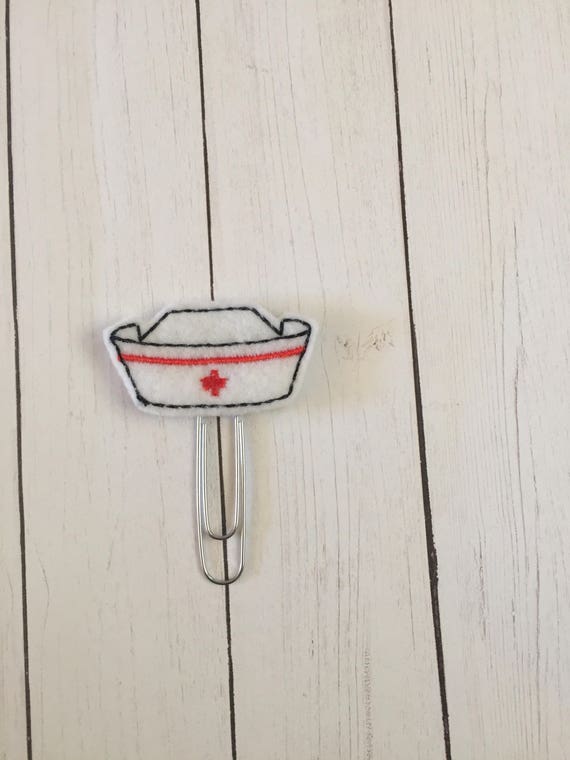 Nurse Cap Planner Clip/Planner Clip/Bookmark. Nurse Hat Planner Clip. Nurse Planner Clip. Hospital Planner Clip