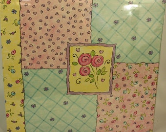 12x12 Pastel Patchwork 12x12 Scrapbook