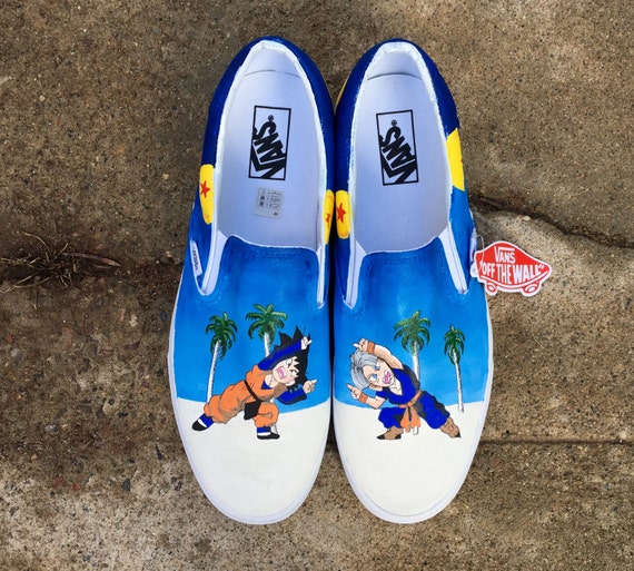 dragon g custom shoes Custom Painted Z Vans // 2 Hand Shoes or Version Dragonball