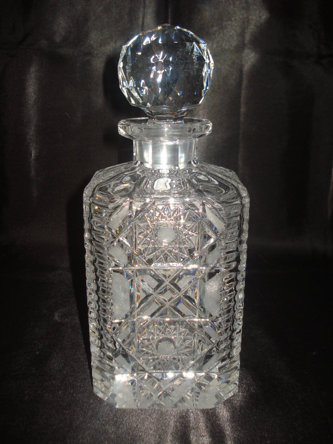 Vintage Baccarat Crystal Tudeils Whiskey Decanter.