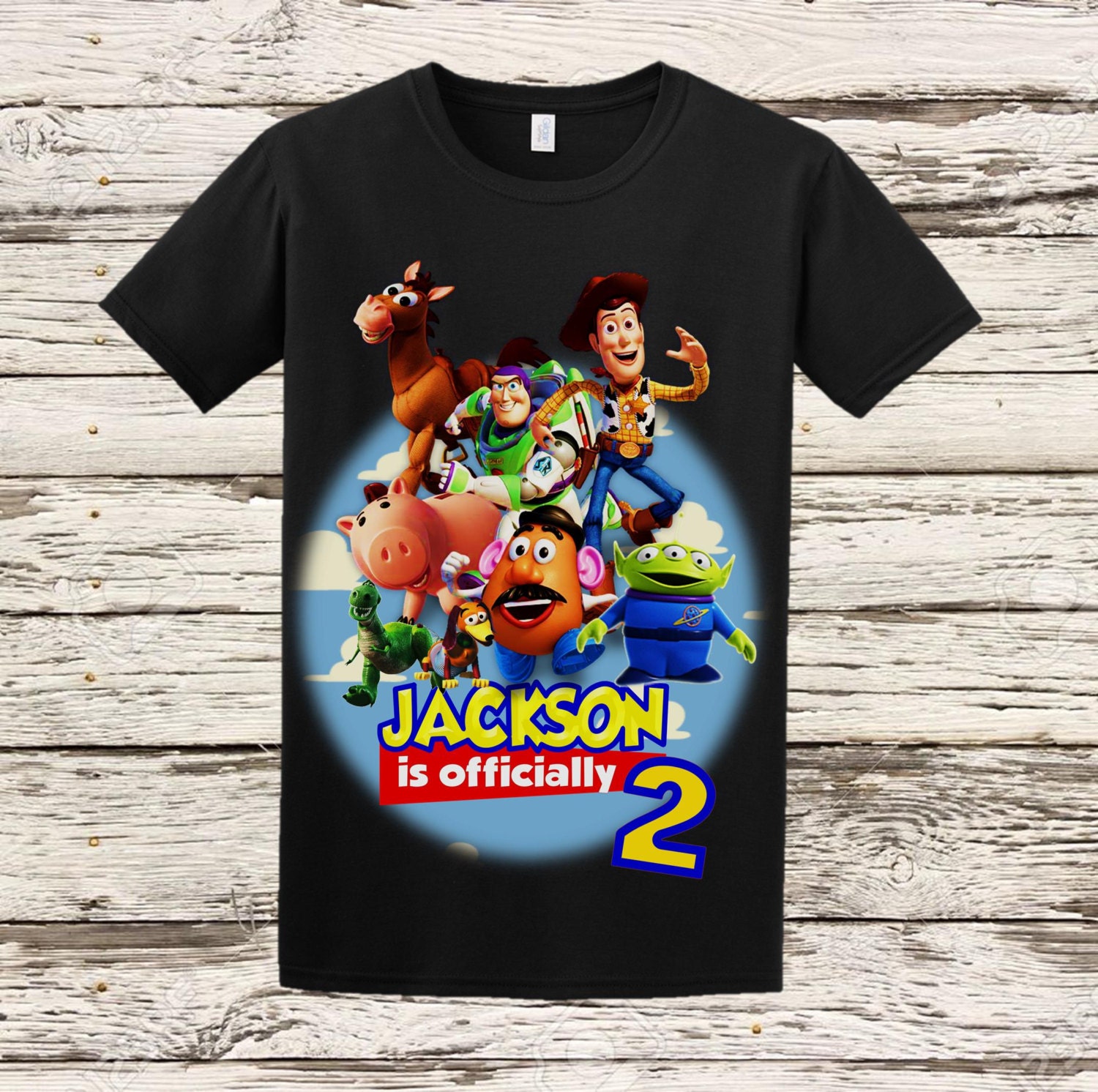 toy story themed birthday shirts