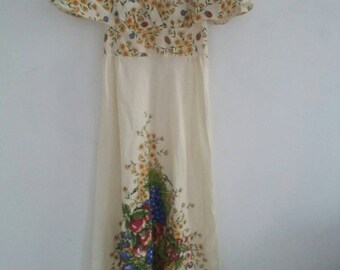 Vintage cotton maxi dress