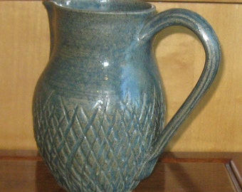 Pitcher Green Grass - See Shop for more handmade Pottery