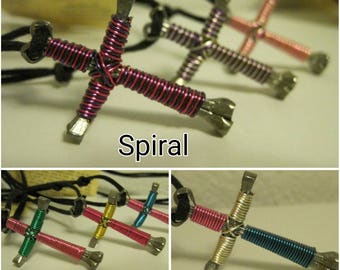 Disciple's Cross Multi-Colored Keychain Pick Your Colors Fully Adjustable