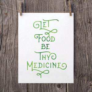 Hippocrates quote | Etsy