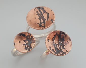 Copper and Silver Beer Speak Ring