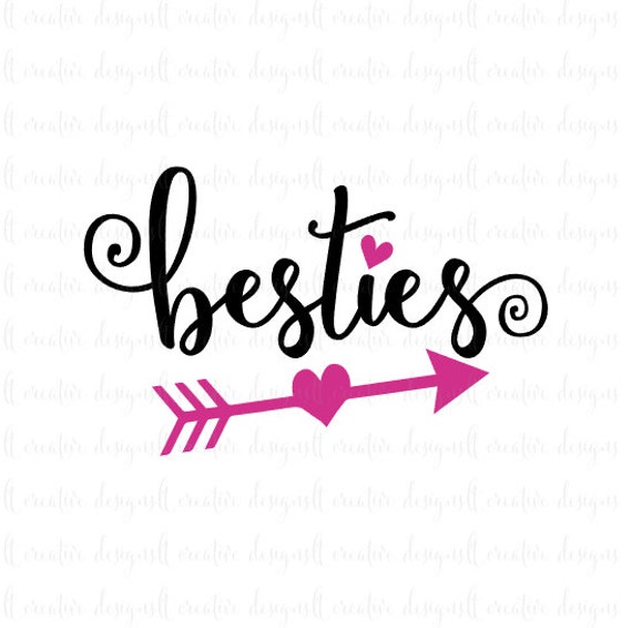 Download Besties Svg Best Friends Svg Friends Svg Heart Svg Bff