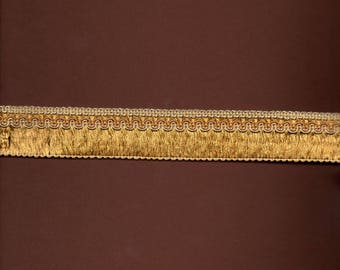 Viscose-cotton 3cm wide gold braid
