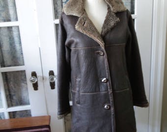 1970's Custom Made Shearling Sheepskin Coat
