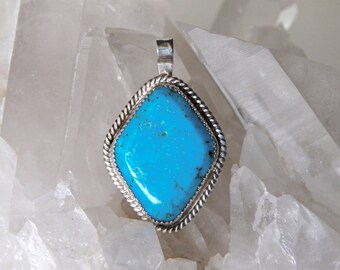 Diamond Shaped Turquoise Pendant