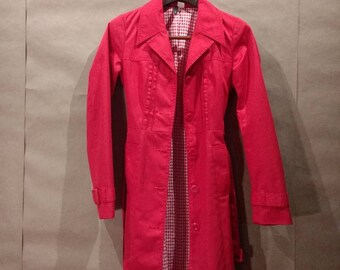Bright Red H&M spring coat