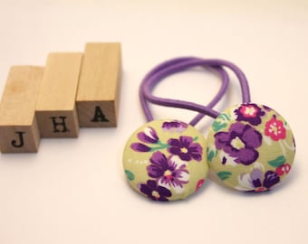 Children/Everyday/Girls - Fabric covered button hair tie