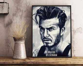 David Beckham digital download,wall art,poster,printable file