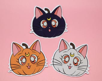 Luna Jack-O-Lantern Halloween Vinyl Sticker