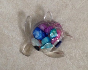 Sea turtle sun catchers, magnets and Velcro fasteners for do-it-yourself creations - sea glass & sea shells