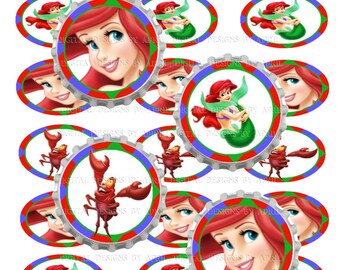 Little mermaid #162 bottle cap images