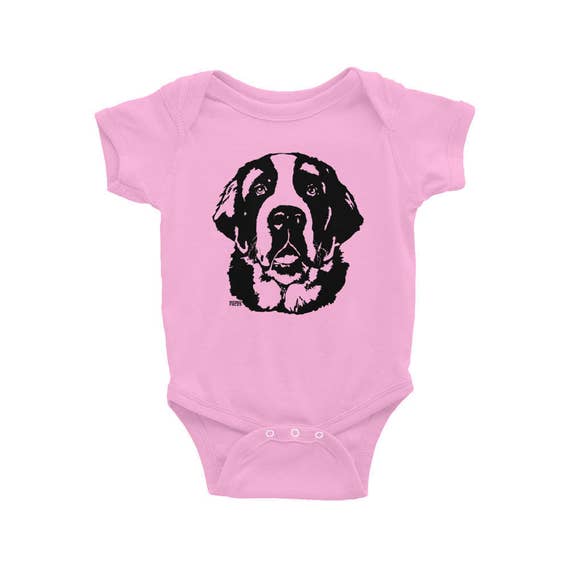St Bernard Baby One Piece St Bernard Baby Clothes New Baby