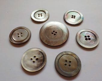 Antique Mother of Pearl Buttons, Jewellery, Sewing, Knitting, Steampunk! 1940s