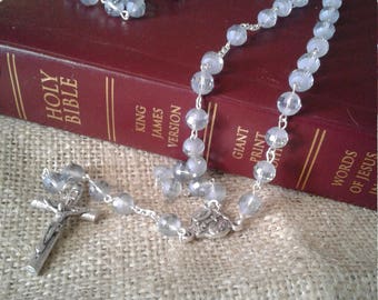 Smokey crystal rosary