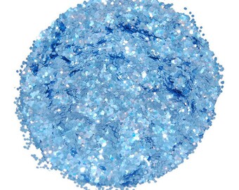 Periwinkle Blue, Glitter, SOLVENT RESISTANT, Blue Glitter, 0.062 Hex, Nail Glitter, Nail Polish Glitter, Craft Glitter, Blue Nail Art, Slime
