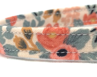 Rifle Paper Co. Cat Collar Les Fleurs Fabric Rosa Floral Peach