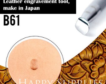 1pcs Leather Carving for Leather Craft, DIY Leather Craft Stamp for Hand Stamping Custom Steel Seal, Steel Leather Engrave Tool (B61)