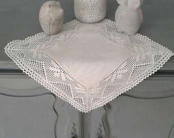 Small white crochet doily