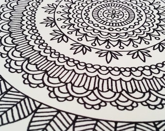 Mandala Coloring Book Adult Mehndi Henna Printable PDF 20 Pages By Katie N Dunphy