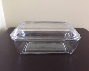 Vintage Arc of France Butter Dish, Refrigerator Dish, Vintage Butter Dish with Lid, 1960s Kitchen
