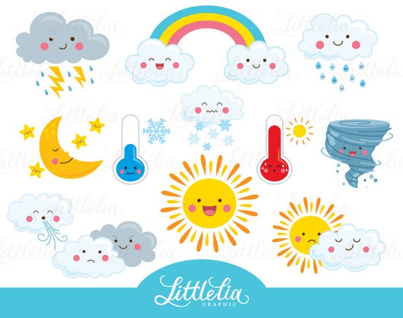 Download Weather kawaii clipart cute weather clipart 16036